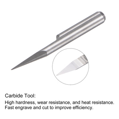 Harfington Solid Carbide Wood Engraving CNC Router Bit Carving Cutter