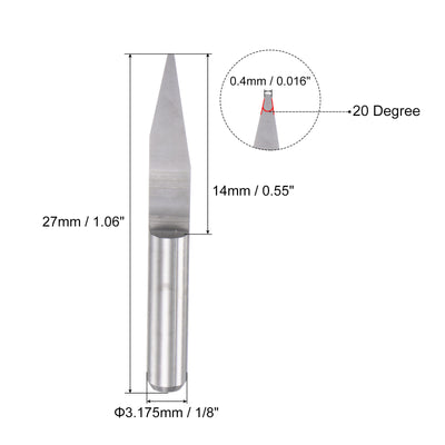Harfington Solid Carbide Wood Engraving CNC Router Bit Carving Cutter