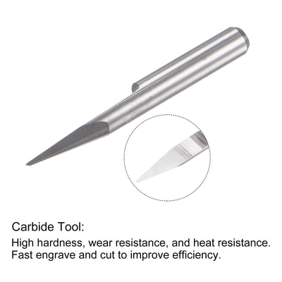 Harfington Solid Carbide Wood Engraving CNC Router Bit Carving Cutter