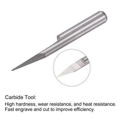 Harfington Solid Carbide Wood Engraving CNC Router Bit Carving Cutter