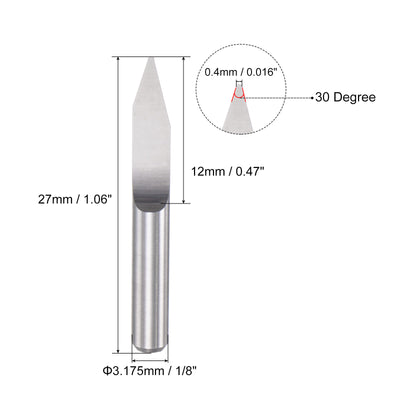 Harfington Solid Carbide Wood Engraving CNC Router Bit Cutting Tool