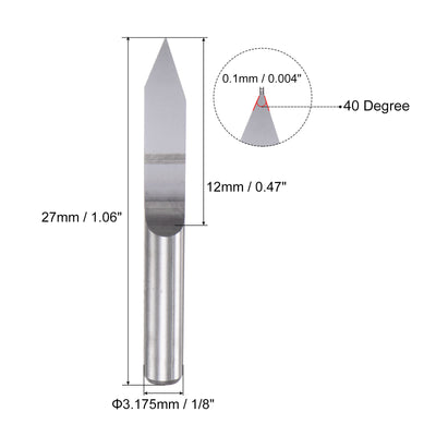 Harfington Solid Carbide Wood Engraving CNC Router Bit Milling Tool
