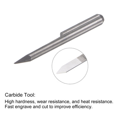 Harfington Solid Carbide Wood Engraving CNC Router Bit Carving Milling Cutter
