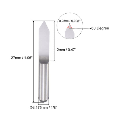 Harfington Solid Carbide Wood Engraving CNC Router Bit Cutting Milling Tool