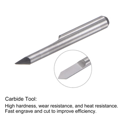 Harfington Solid Carbide Wood Engraving CNC Router Bit Cutting Milling Tool