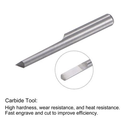 Harfington Solid Carbide Wood PVC Engraving CNC Router Bit Carving Milling Cutter