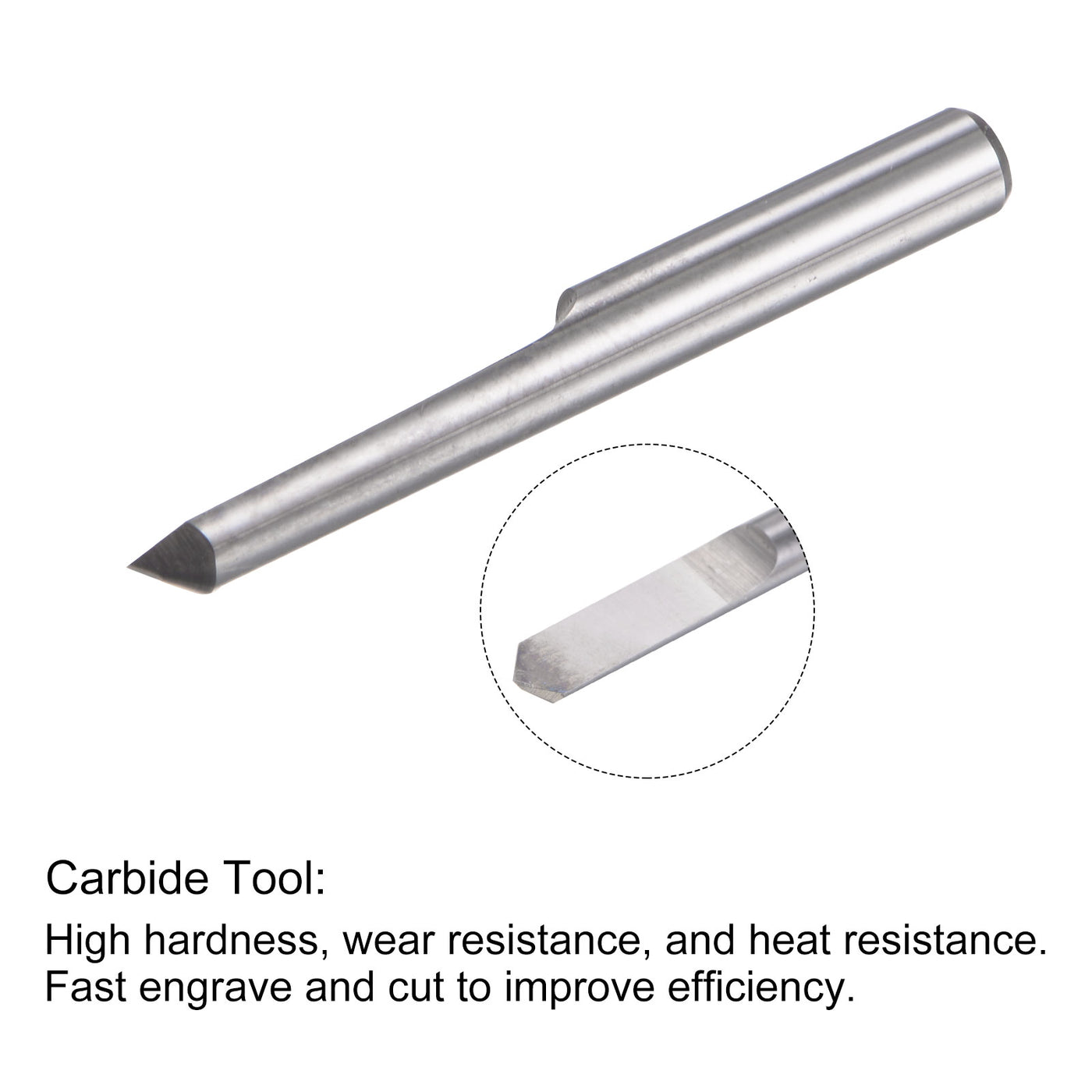 Harfington Solid Carbide Wood PVC Engraving CNC Router Bit Carving Milling Cutter