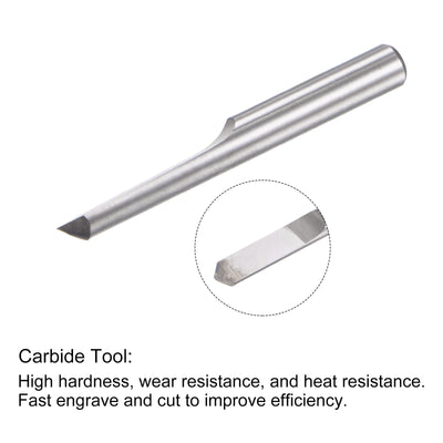 Harfington Solid Carbide Wood PVC Engraving CNC Router Bit Carving Milling Cutter