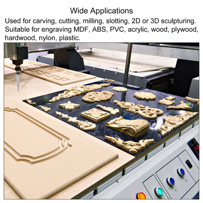 Harfington Solid Carbide Wood Plastic Engraving CNC Router Bit