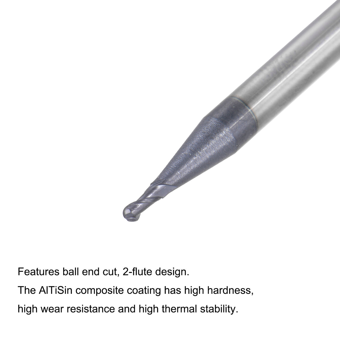 Harfington Carbide Flute Ball Nose End Mill