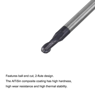 Harfington Carbide Flute Ball Nose End Mill