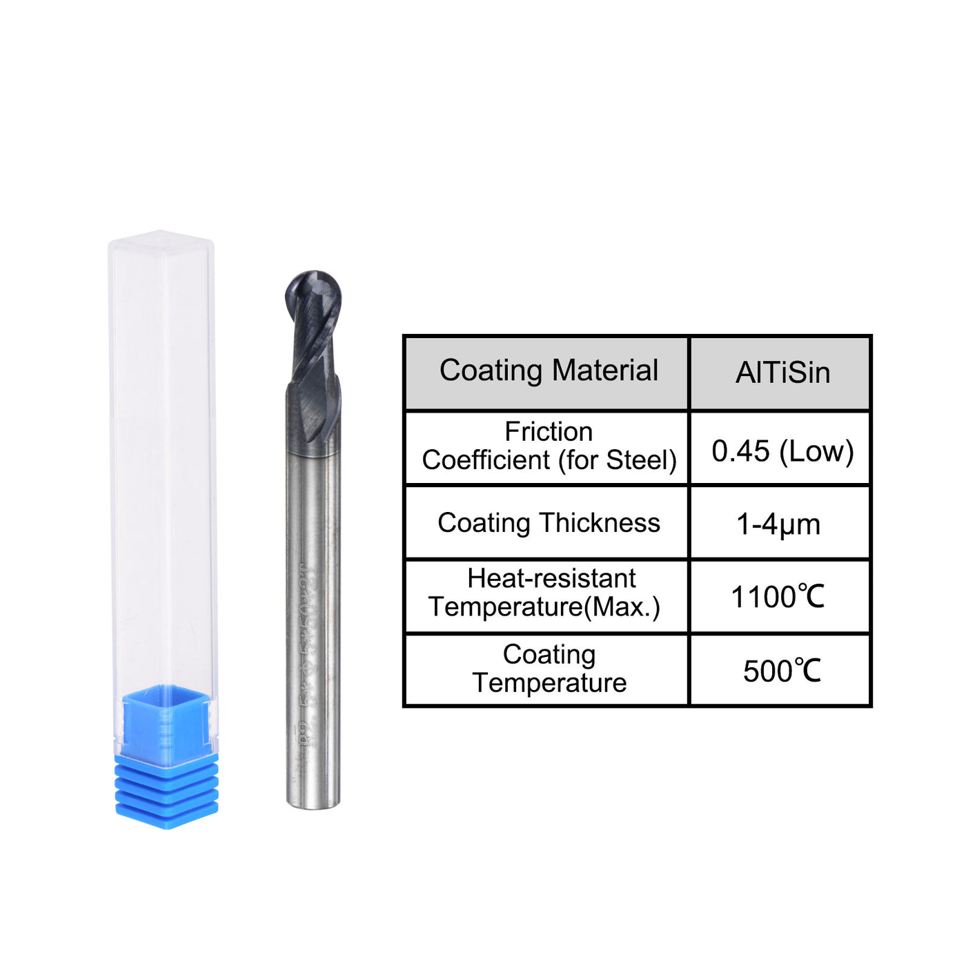 Harfington Carbide Flute Ball Nose End Mill
