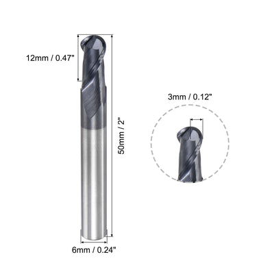 Harfington Carbide Flute Ball Nose End Mill