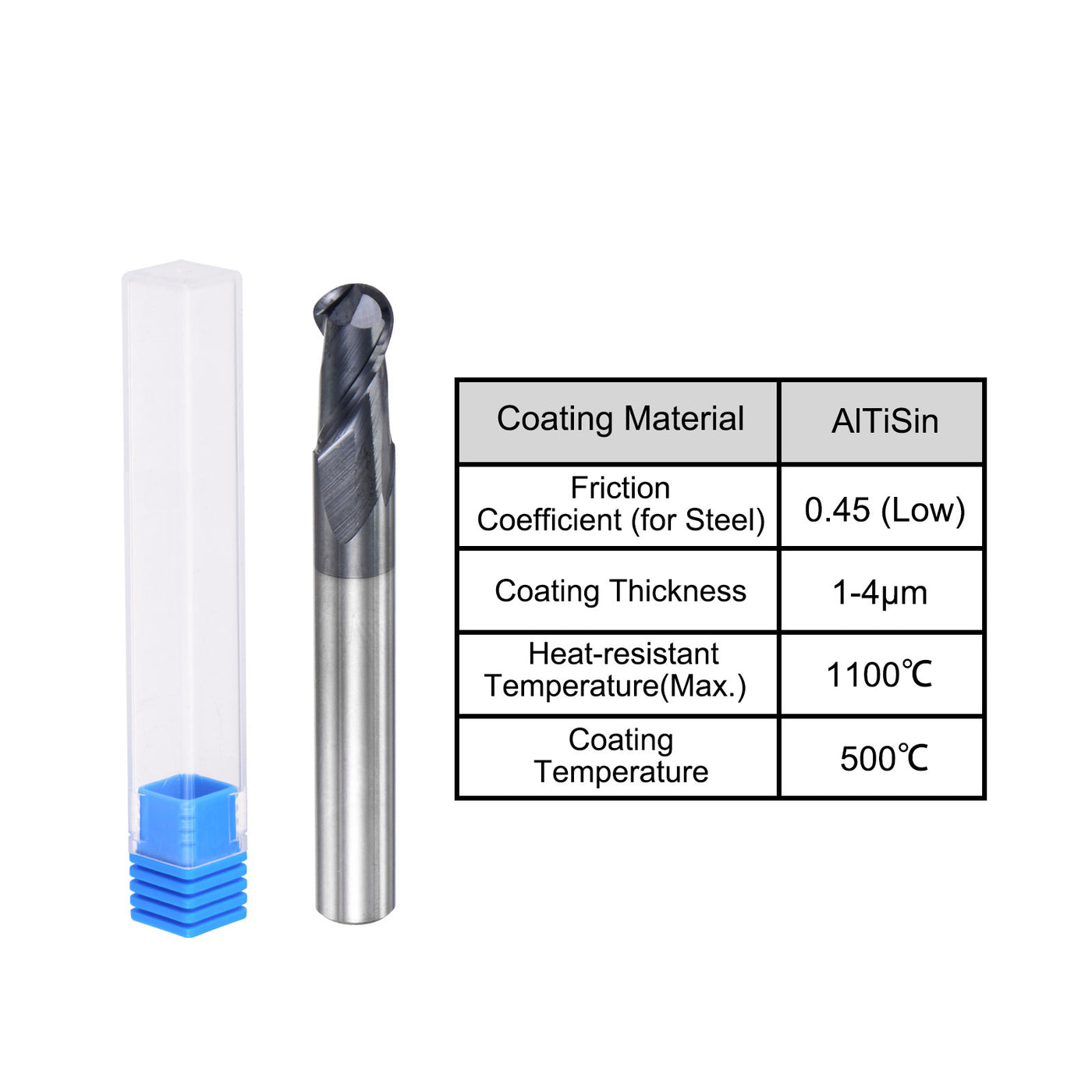 Harfington Carbide Flute Ball Nose End Mill