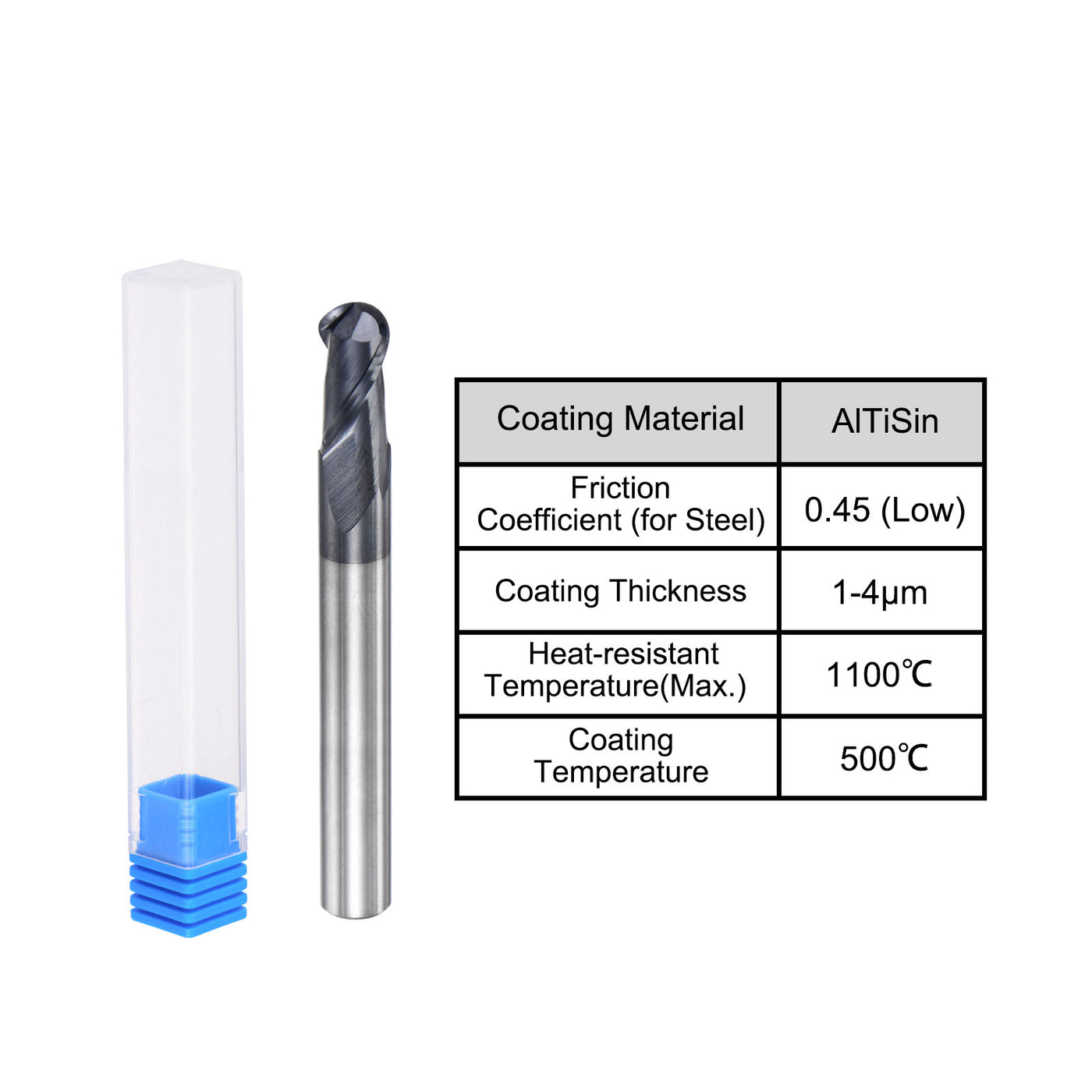 Harfington Carbide Flute Ball Nose End Mill