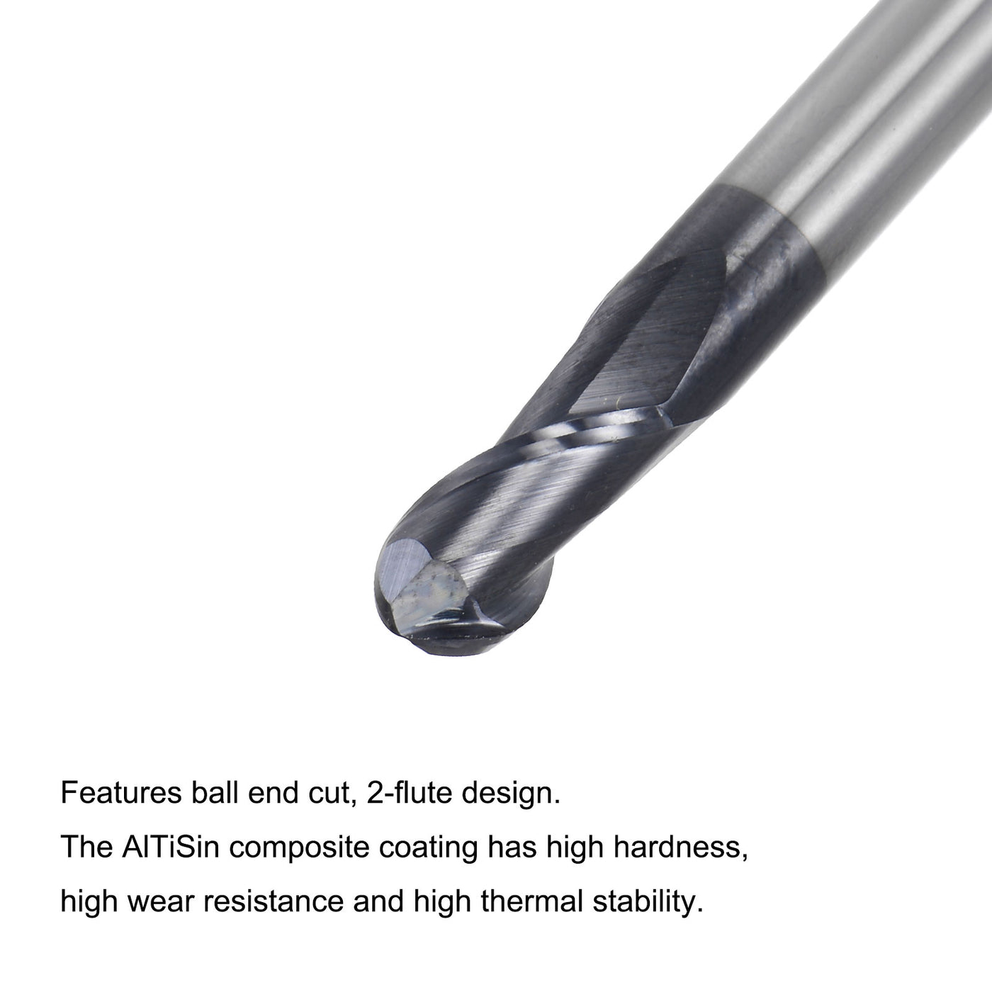 Harfington Carbide Flute Ball Nose End Mill