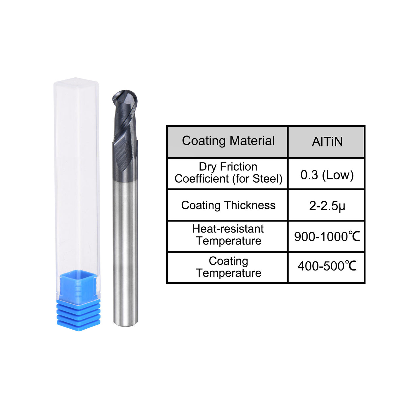 Harfington Carbide Flute Ball Nose End Mill