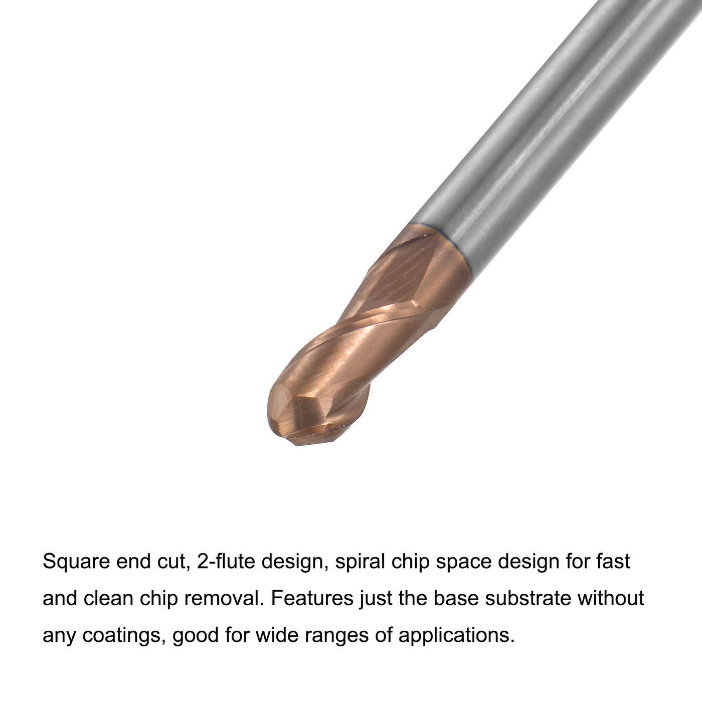 Harfington Carbide Flute Ball Nose End Mill Milling Cutter