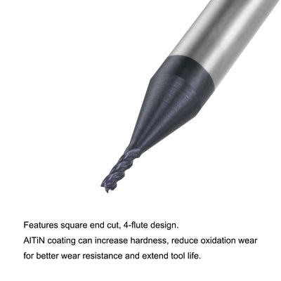 Harfington Carbide  Flute Square End Mill Milling Cutter