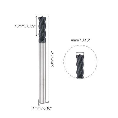 Harfington Carbide  Flute Square End Mill Milling Cutter