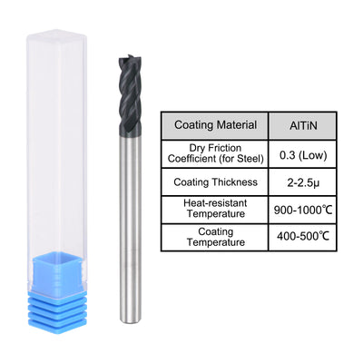 Harfington Carbide  Flute Square End Mill Milling Cutter