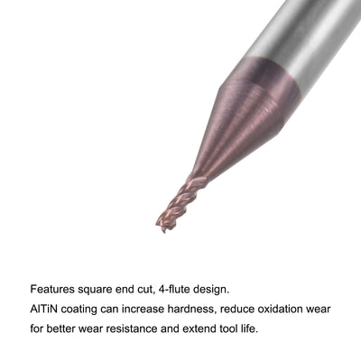 Harfington Carbide Square End Mill Milling Cutting Cutter