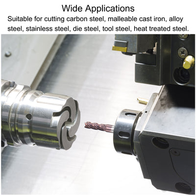 Harfington Carbide Square End Mill Milling Cutting Cutter