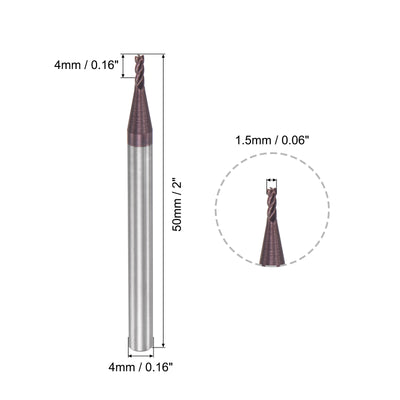 Harfington Carbide Square End Mill Milling Cutting Cutter