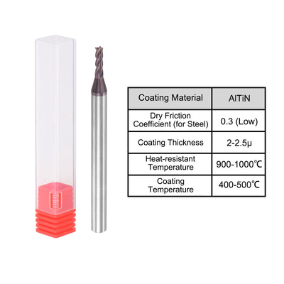 Harfington Carbide Square End Mill Milling Cutting Cutter