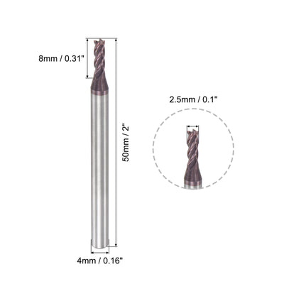 Harfington Carbide Square End Mill Milling Cutting Cutter