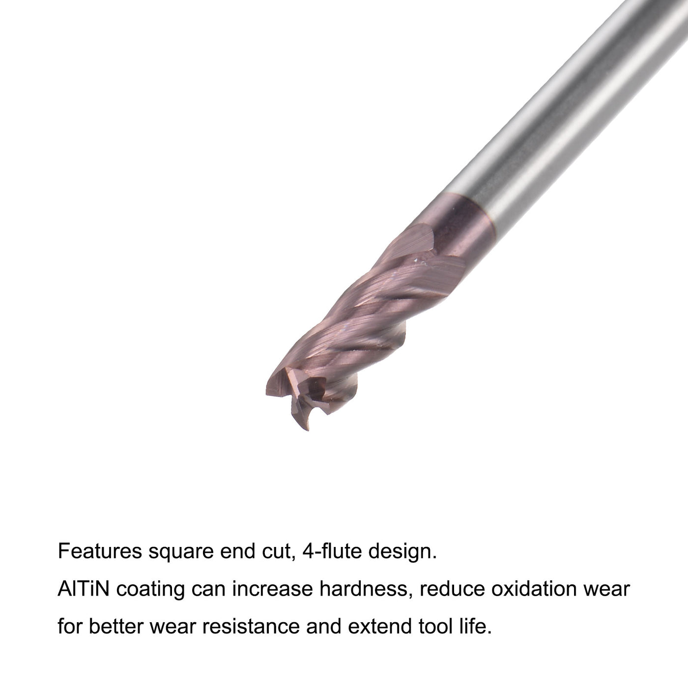 Harfington Carbide Square End Mill Milling Cutting Cutter