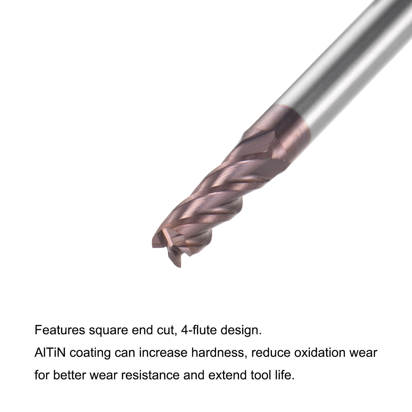 Harfington Carbide Square End Mill Milling Cutting Cutter