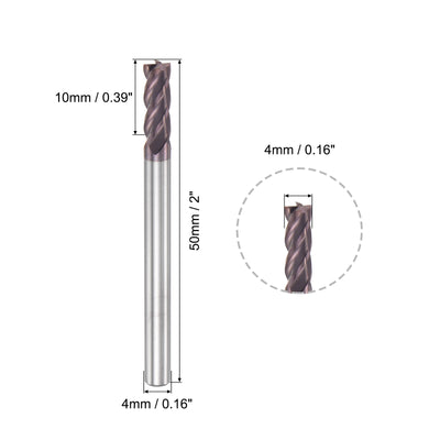 Harfington Carbide Square End Mill Milling Cutting Cutter