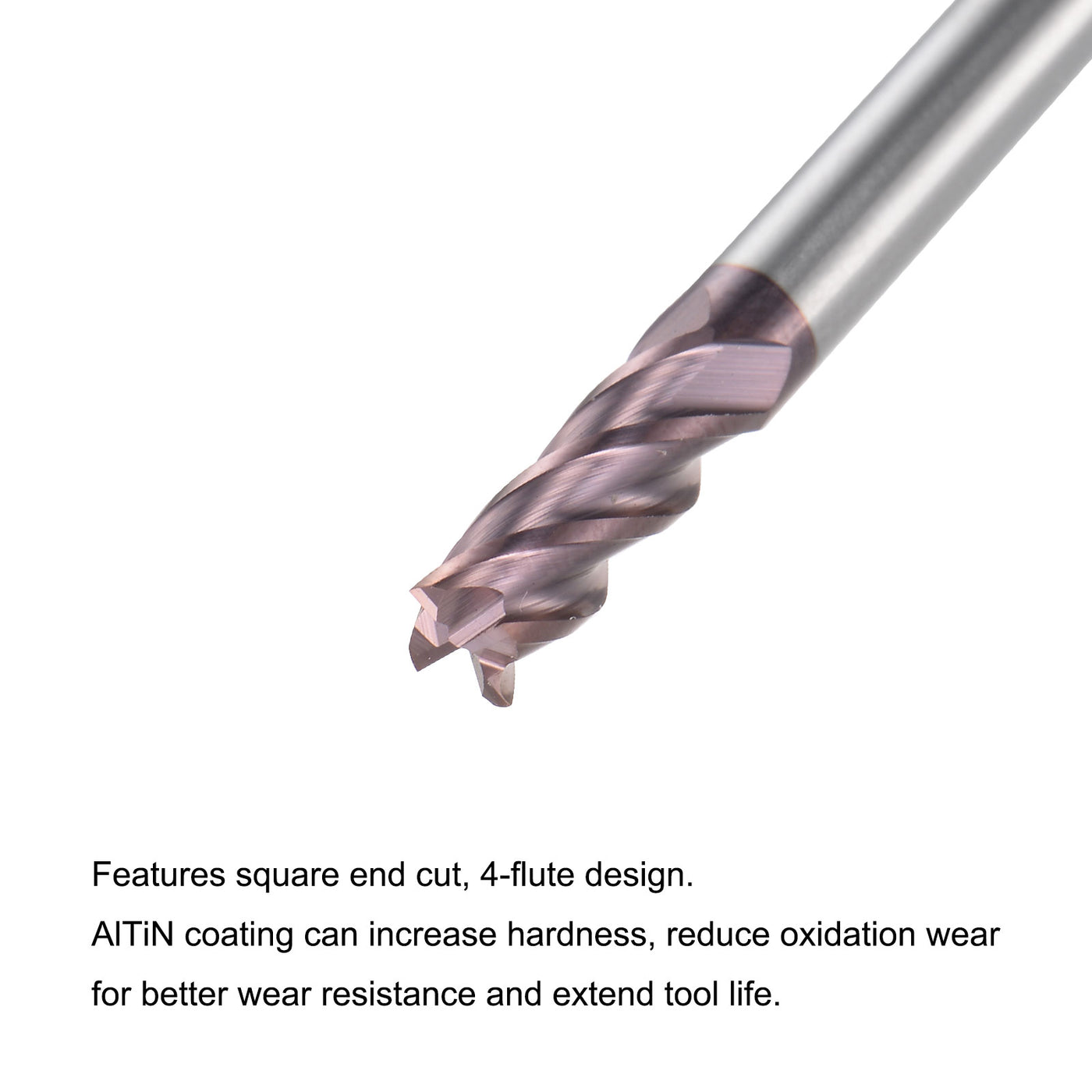 Harfington Carbide Square End Mill Milling Cutting Cutter