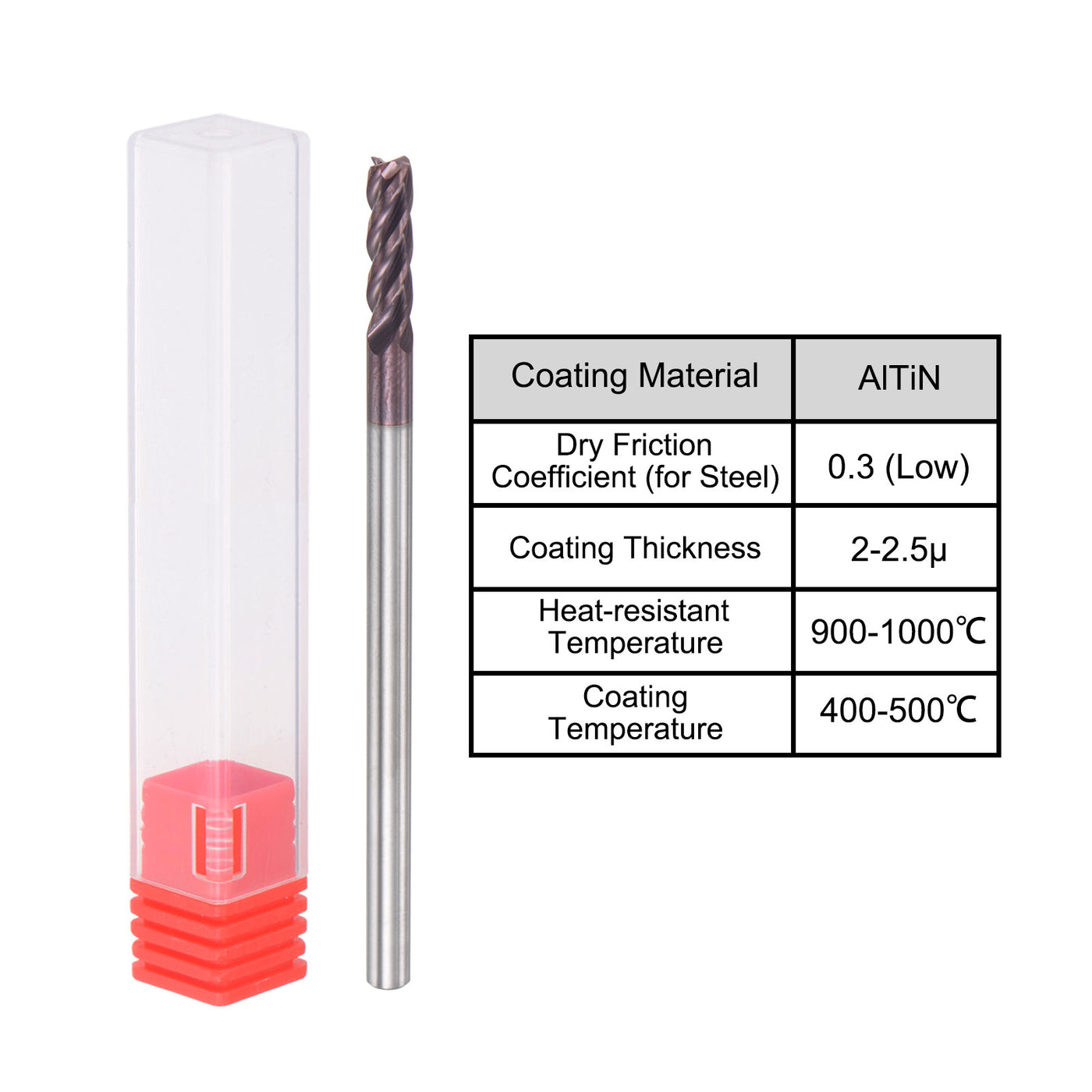Harfington Carbide Square End Mill Milling Cutting Cutter