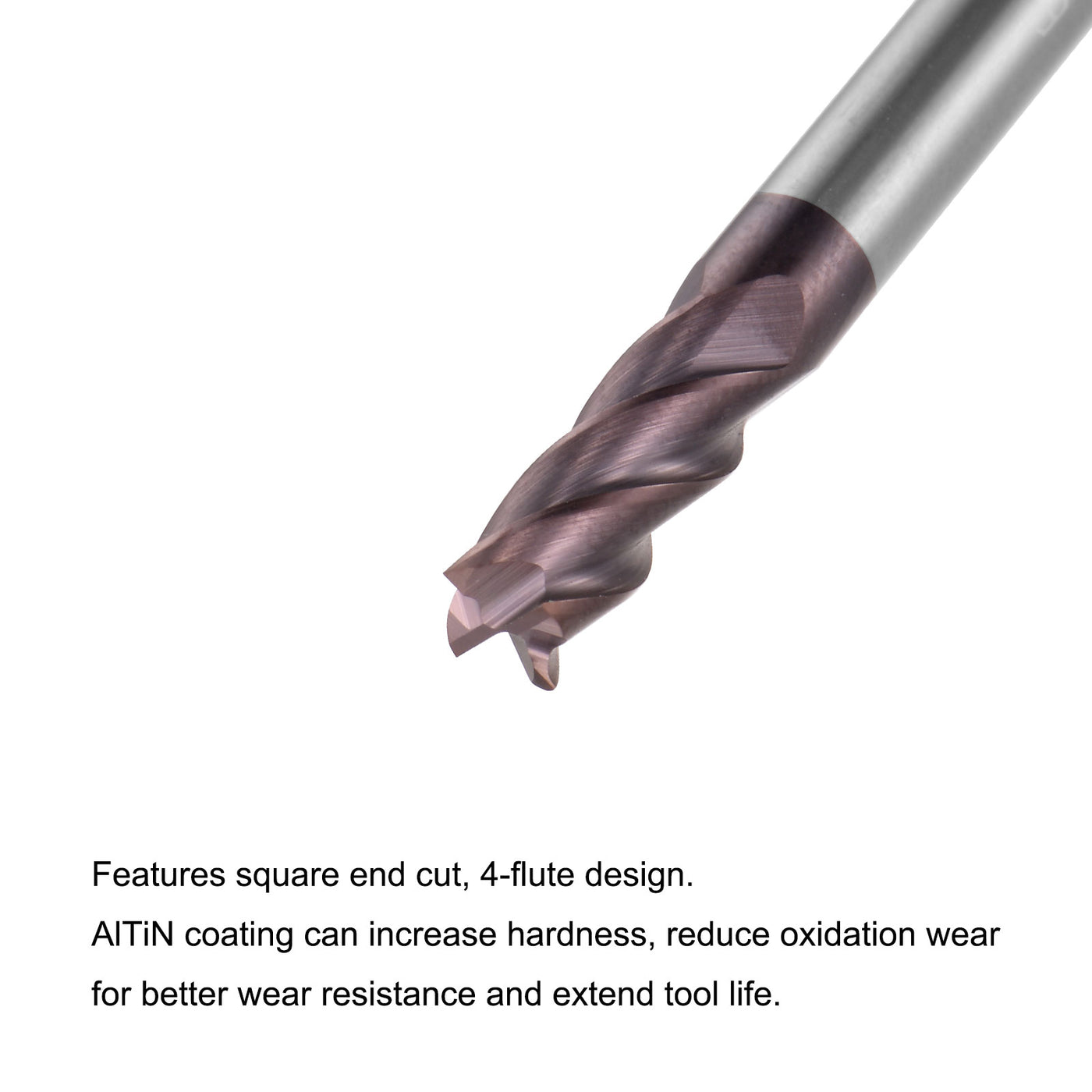 Harfington Carbide Square End Mill Milling Cutting Cutter