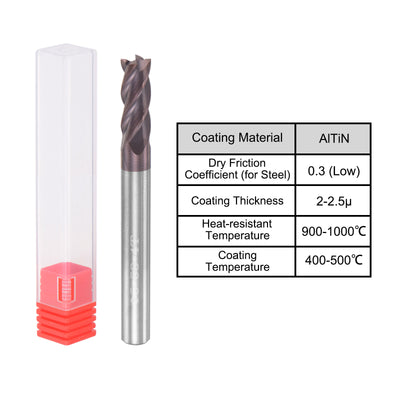 Harfington Carbide Square End Mill Milling Cutting Cutter