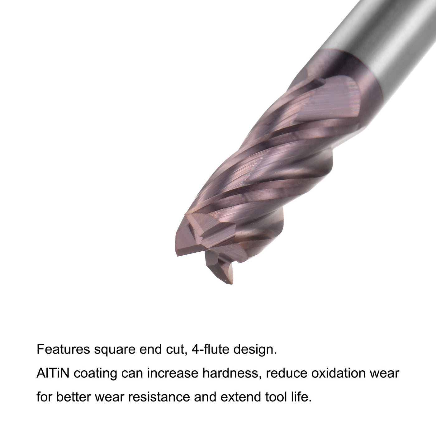 Harfington Carbide Square End Mill Milling Cutting Cutter