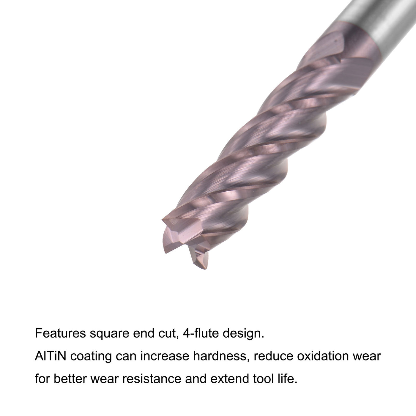 Harfington Carbide Square End Mill Milling Cutting Cutter