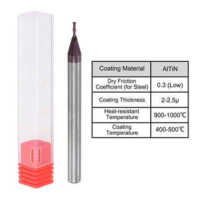 Harfington Carbide Coated Flute Square End Mill