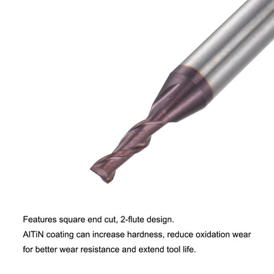 Harfington Carbide Coated Flute Square End Mill