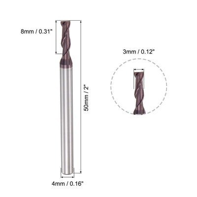 Harfington Carbide Coated Flute Square End Mill