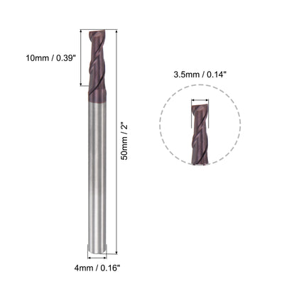 Harfington Carbide Coated Flute Square End Mill