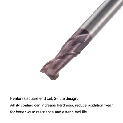 Harfington Carbide Coated Flute Square End Mill