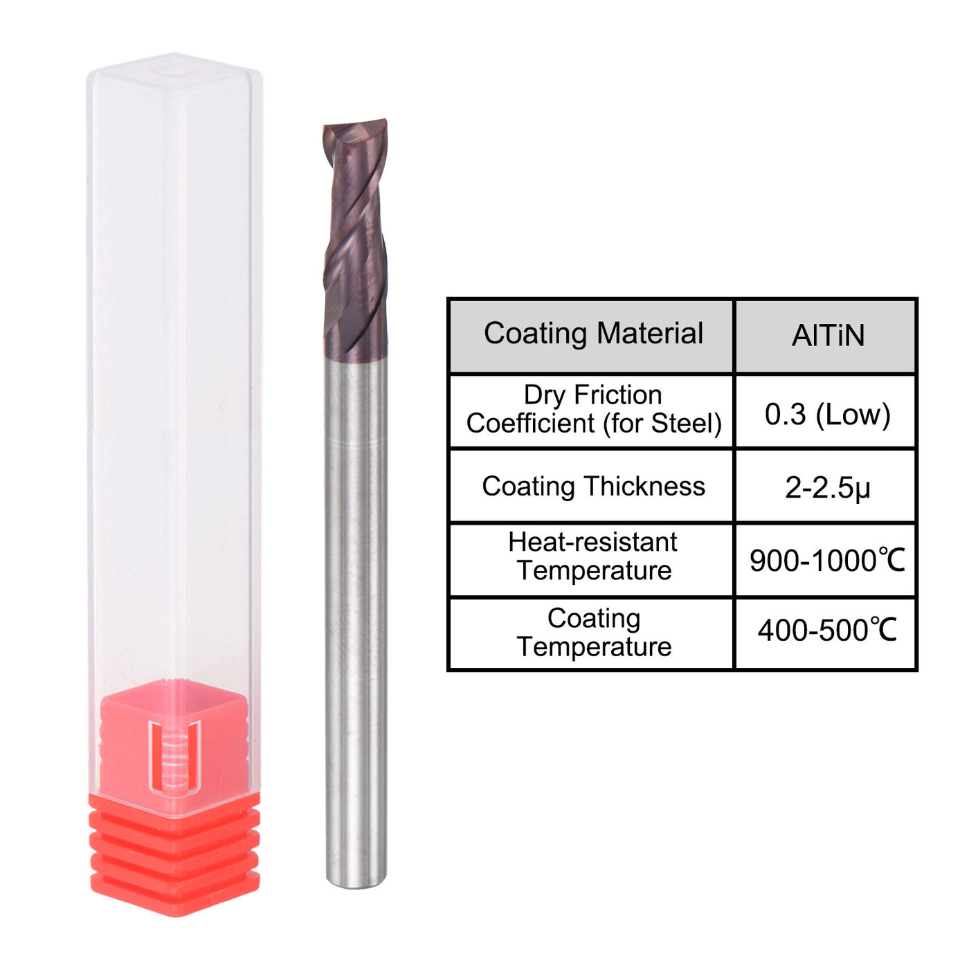 Harfington Carbide Coated Flute Square End Mill