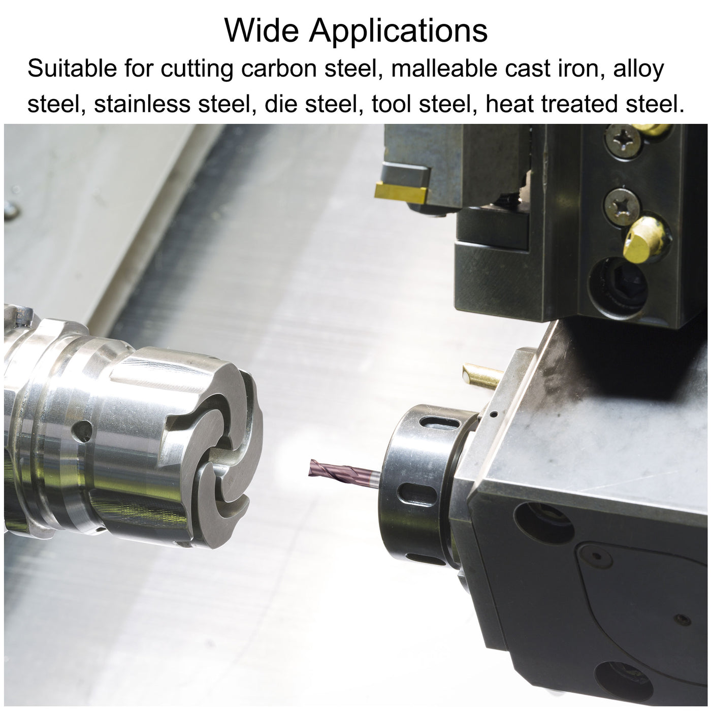 Harfington Carbide Coated Flute Square End Mill