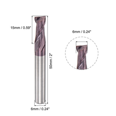 Harfington Carbide Coated Flute Square End Mill