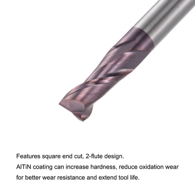 Harfington Carbide Coated Flute Square End Mill