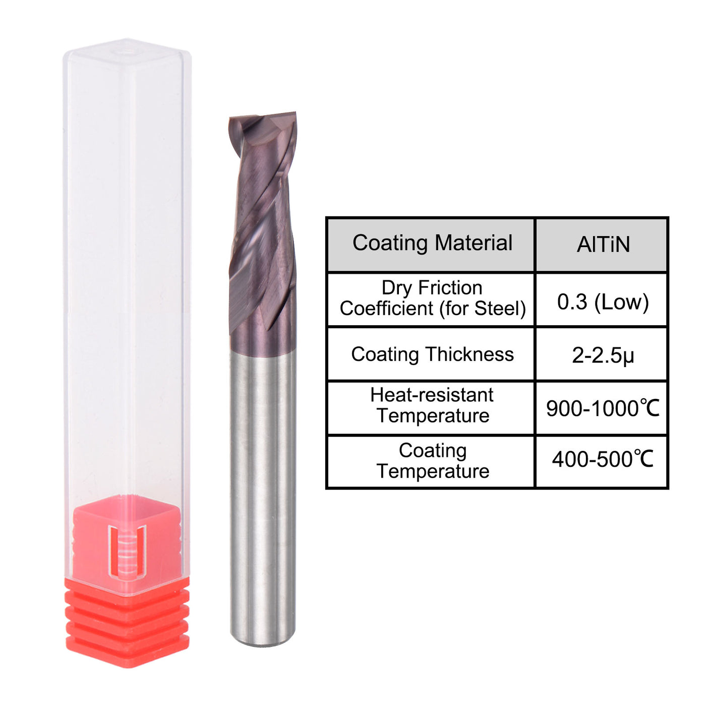 Harfington Carbide Coated Flute Square End Mill