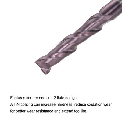 Harfington Carbide Coated Flute Square End Mill